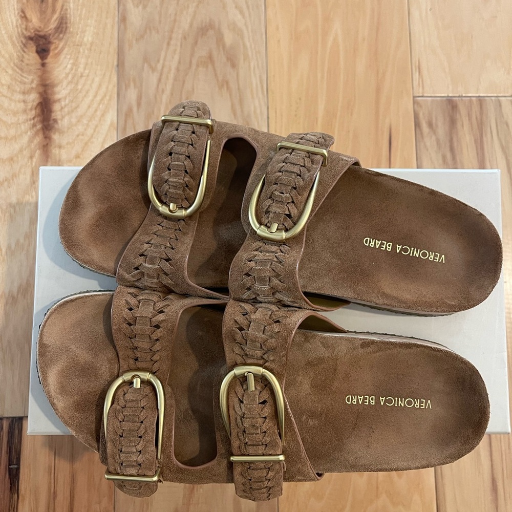 Veronica Beard Paige Sandal in Hazelwood - Picture 4 of 9